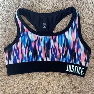 Girls justice sport bra size 26